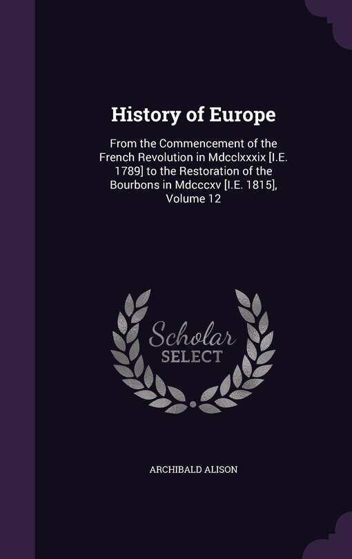 Front cover_History of Europe