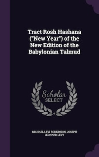Couverture_Tract Rosh Hashana (New Year) of the New Edition of the Babylonian Talmud