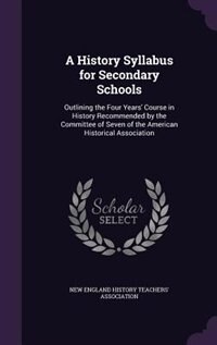 Couverture_A History Syllabus for Secondary Schools