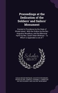 Front cover_Proceedings at the Dedication of the Soldiers' and Sailors' Monument