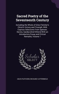 Front cover_Sacred Poetry of the Seventeenth Century