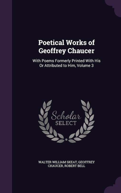 Front cover_Poetical Works of Geoffrey Chaucer