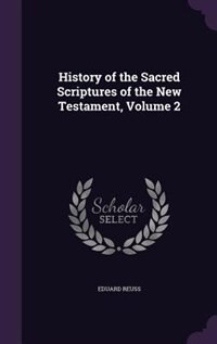 Couverture_History of the Sacred Scriptures of the New Testament, Volume 2