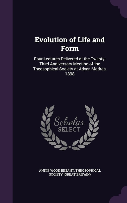 Front cover_Evolution of Life and Form