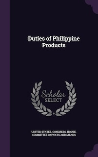 Couverture_Duties of Philippine Products