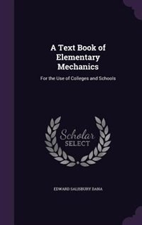 Couverture_A Text Book of Elementary Mechanics
