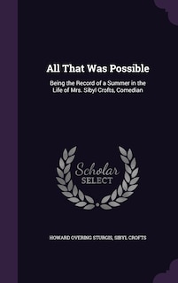 Front cover_All That Was Possible