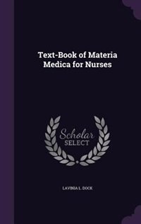Couverture_Text-Book of Materia Medica for Nurses