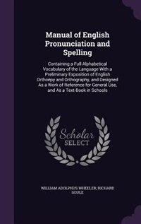Front cover_Manual of English Pronunciation and Spelling