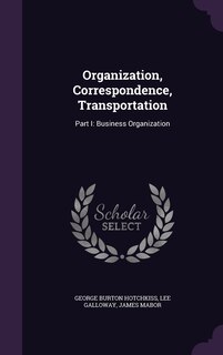 Front cover_Organization, Correspondence, Transportation