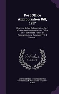 Front cover_Post Office Appropriation Bill, 1917