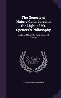 Couverture_The Genesis of Nature Considered in the Light of Mr. Spencer's Philosophy