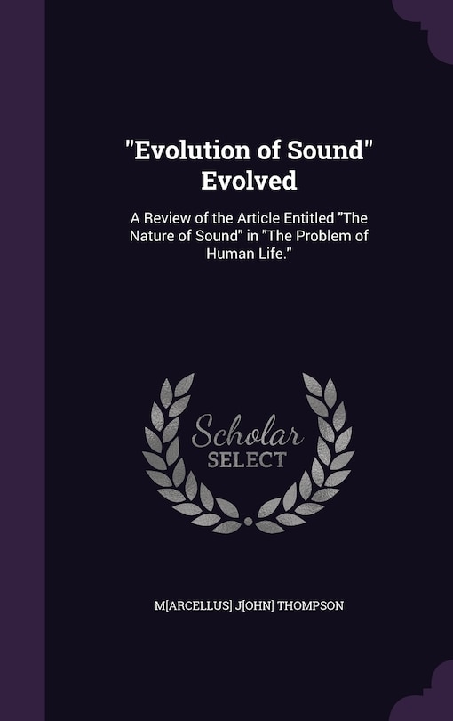 Couverture_Evolution of Sound Evolved