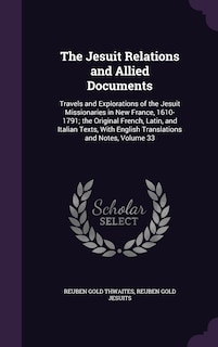 Front cover_The Jesuit Relations and Allied Documents
