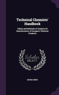 Front cover_Technical Chemists' Handbook