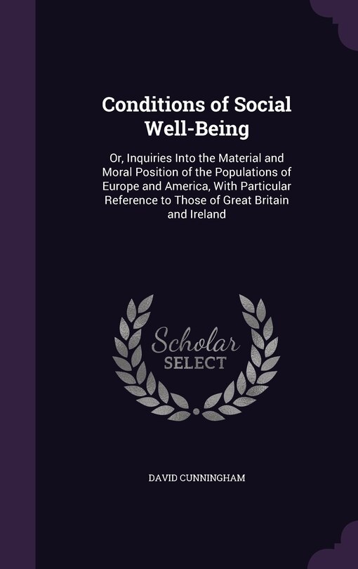 Front cover_Conditions of Social Well-Being