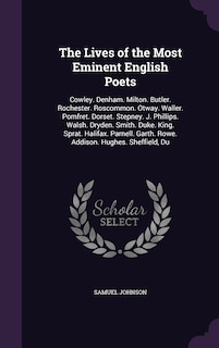 Front cover_The Lives of the Most Eminent English Poets