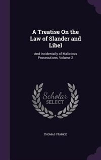 Front cover_A Treatise On the Law of Slander and Libel
