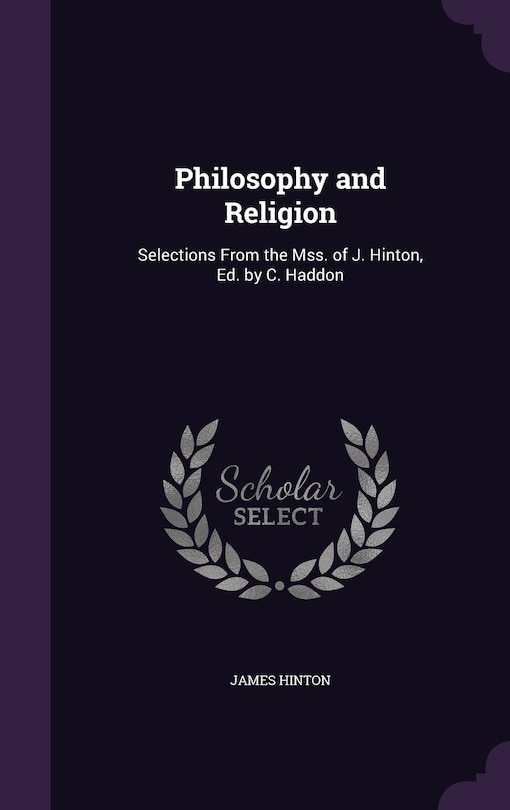 Front cover_Philosophy and Religion