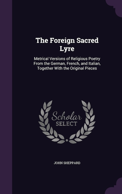 Couverture_The Foreign Sacred Lyre