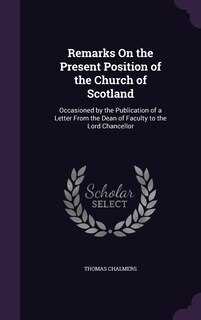 Front cover_Remarks On the Present Position of the Church of Scotland