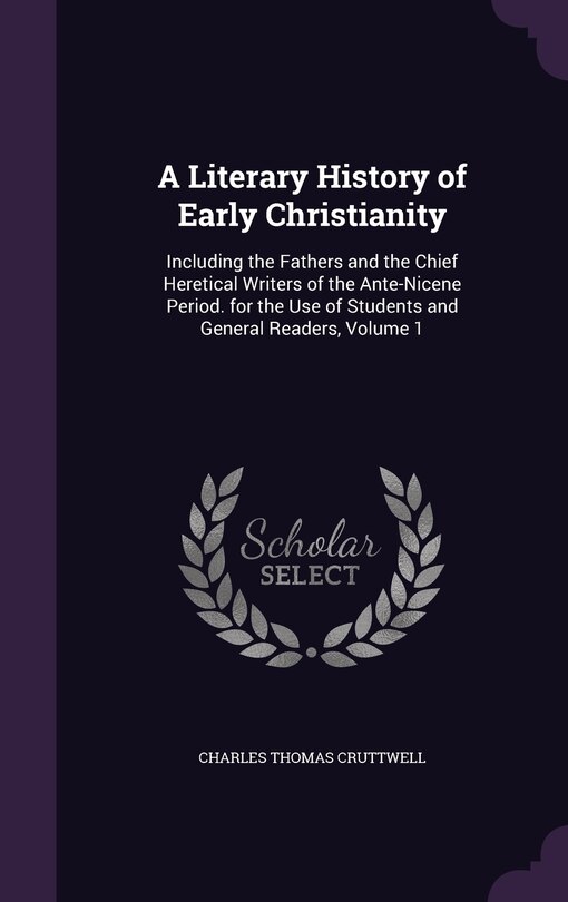 Front cover_A Literary History of Early Christianity
