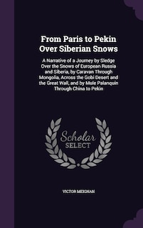 Couverture_From Paris to Pekin Over Siberian Snows