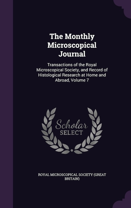 Front cover_The Monthly Microscopical Journal