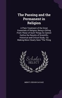 Couverture_The Passing and the Permanent in Religion