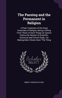 Couverture_The Passing and the Permanent in Religion
