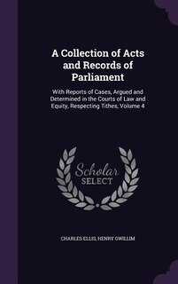 Front cover_A Collection of Acts and Records of Parliament