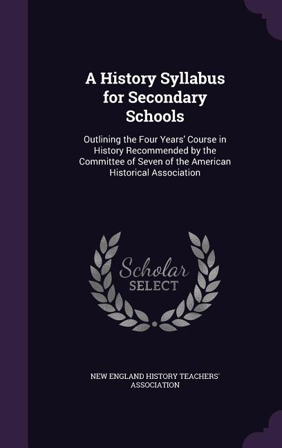 Couverture_A History Syllabus for Secondary Schools