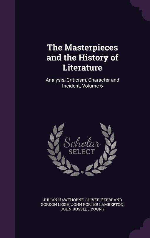 Couverture_The Masterpieces and the History of Literature