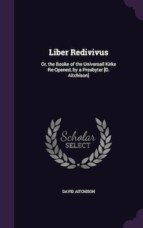 Front cover_Liber Redivivus