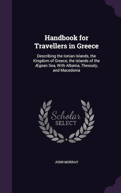 Front cover_Handbook for Travellers in Greece