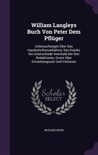 Couverture_William Langleys Buch Von Peter Dem Pflüger