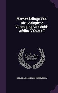 Couverture_Verhandelinge Van Die Geologiese Vereniging Van Suid-Afrika, Volume 7