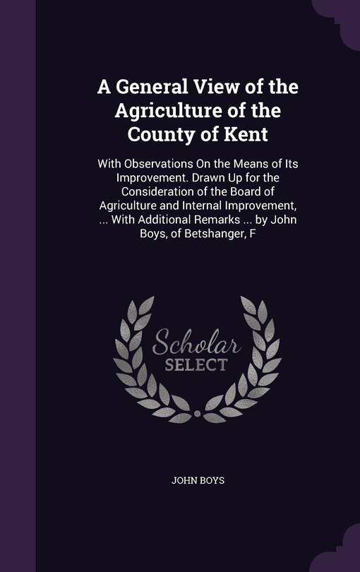 Couverture_A General View of the Agriculture of the County of Kent