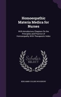 Front cover_Homoeopathic Materia Medica for Nurses