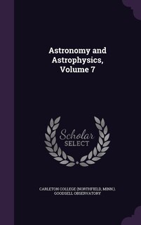 Front cover_Astronomy and Astrophysics, Volume 7