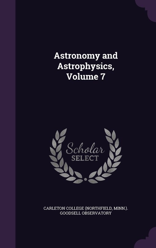 Front cover_Astronomy and Astrophysics, Volume 7