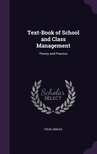 Couverture_Text-Book of School and Class Management