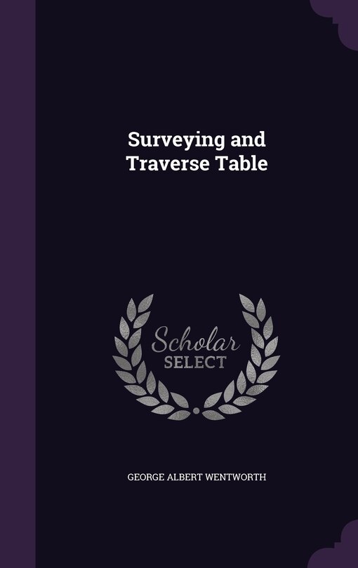 Front cover_Surveying and Traverse Table