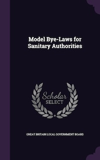 Front cover_Model Bye-Laws for Sanitary Authorities