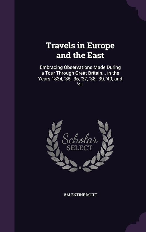 Couverture_Travels in Europe and the East