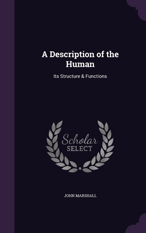 Couverture_A Description of the Human
