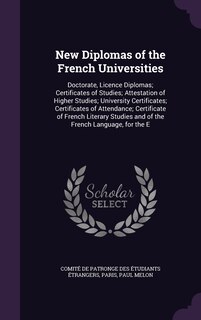 Couverture_New Diplomas of the French Universities