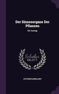 Front cover_Der Sinnesorgane Der Pflanzen