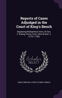 Front cover_Reports of Cases Adjudged in the Court of King's Bench