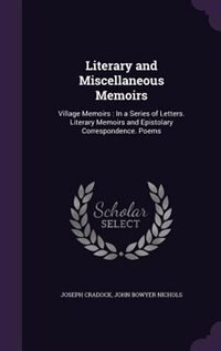 Couverture_Literary and Miscellaneous Memoirs